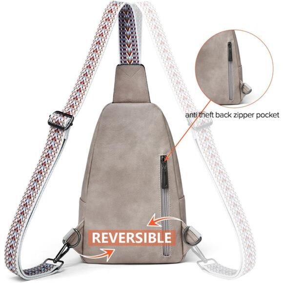 Sling Bag Crossbody Bags for Women Cross Body Fanny Packs Chest Sling Purses - Picture 6 of 7